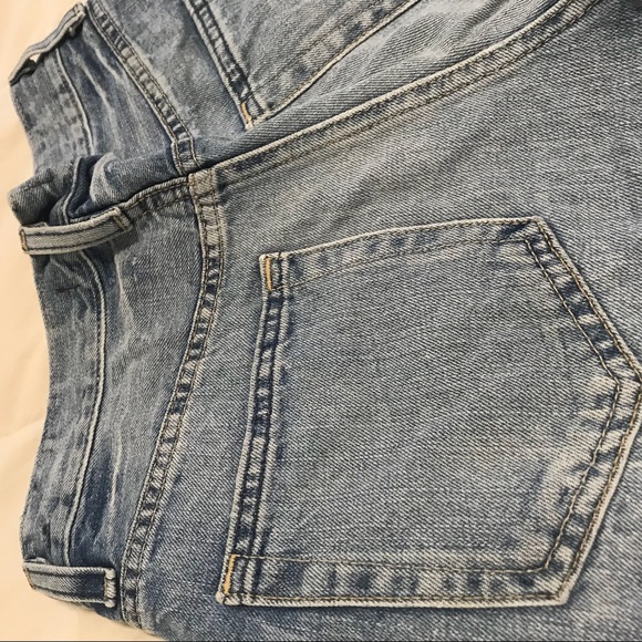 High waisted cuffed denim shorts - Picture 5 of 5